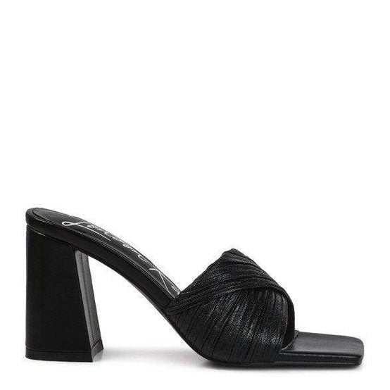 Rag Company Women's Black Heels with Stylish Design, Perfect as elegant vacation footwear