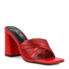 Rag Company Red Heels with a Stylish Design, Perfect for Elegant Vacation Footwear