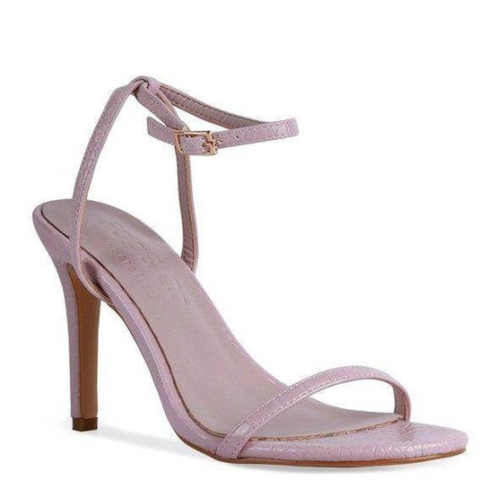 Rag Company elegant vacation sandals in light pink with a stylish ankle strap and high heel