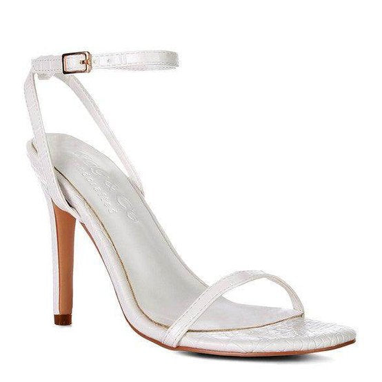 Rag Company elegant vacation sandals with a slender heel and delicate ankle strap for a chic look
