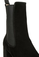 Rag Company Gaven suede boots featuring a sleek black design and stylish ankle height