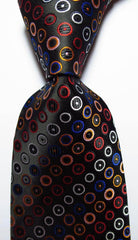 VacationGrabs gold green necktie set with a stylish polka dot pattern in vibrant colors