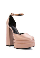 Rag Company Green Martini Sandals with a chunky heel and stylish ankle strap for elegant looks