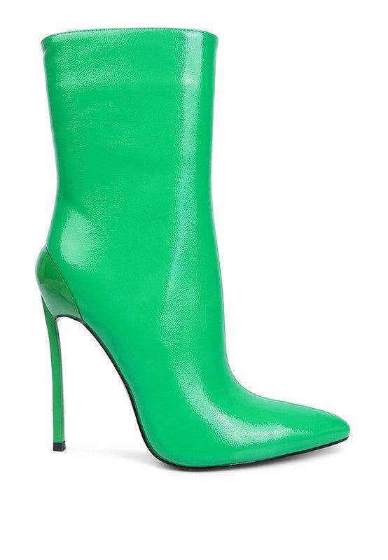 Rag Company women's green high heel boots for stylish occasions