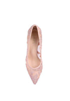Rag Company reunion high heel shoes in blush with lace detailing for elegant occasions