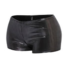 Shimmer high waisted shorts women in sleek black design, perfect for stylish summer outings
