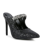 Rag Company Twinklet party heels in black with glitter and rhinestone accents for special occasions