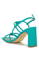 Rag Company Women's Heels in Turquoise, perfect vacation style sandals with a block heel