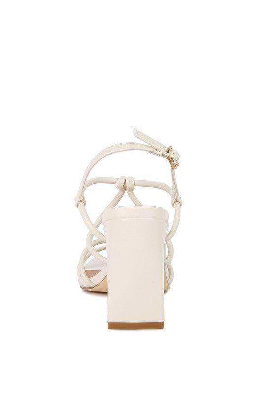 Rag Company women's vacation style sandals with a stylish block heel and crisscross straps