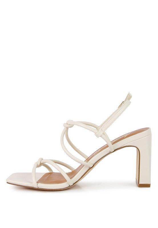 Rag Company Women's Heels in Cream with Strappy Design, perfect for vacation style sandals