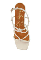 Rag Company Women's Vacation Style Sandals with Strappy Design and Square Heel for Stylish Comfort