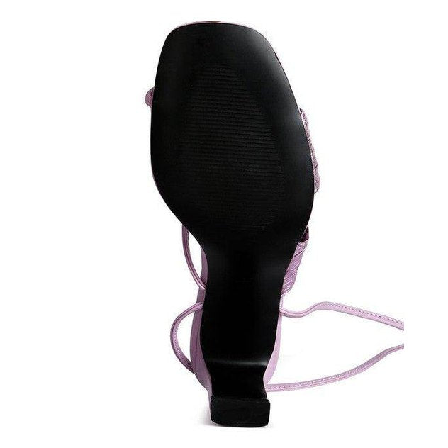 Bottom view of Rag Company women's stylish heels, ideal for vacation stylish heels with secure straps