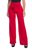 Cemi Ceri women's tie front pants in red, perfect for stylish outings