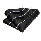 Black pocket square, silk material, learn how fold a pocket square