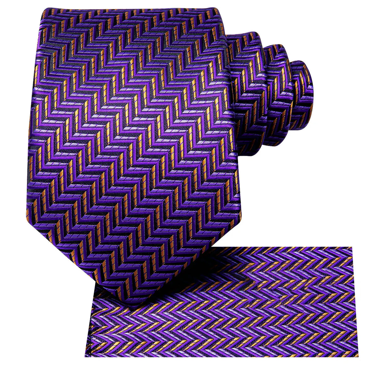 Purple herringbone necktie, silk fabric, perfect for formal events, necktie how to tie