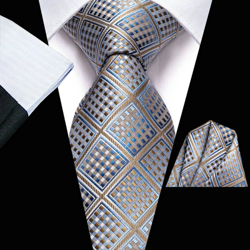 Men's blue patterned tie for formal occasions, how to tie men's tie
