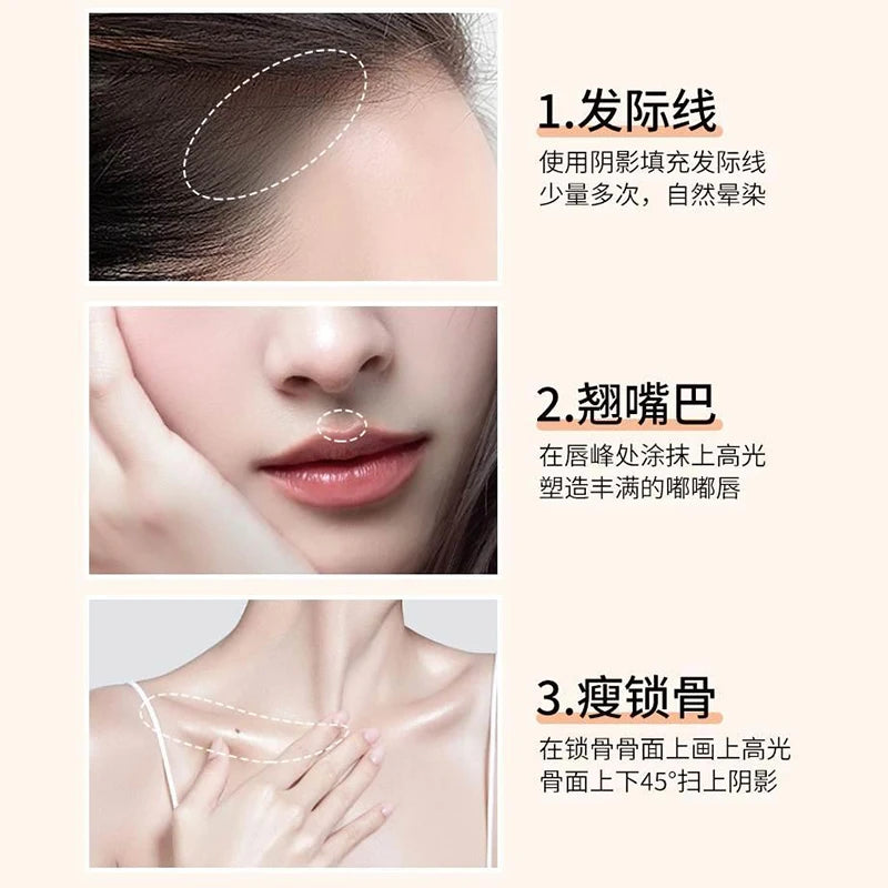 Hair line powder for thinning hair, natural color, enhances hairline appearance