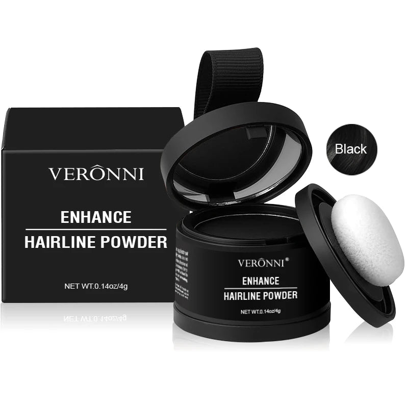 Black Veronni Enhance Hair Line Powder for thinning hair