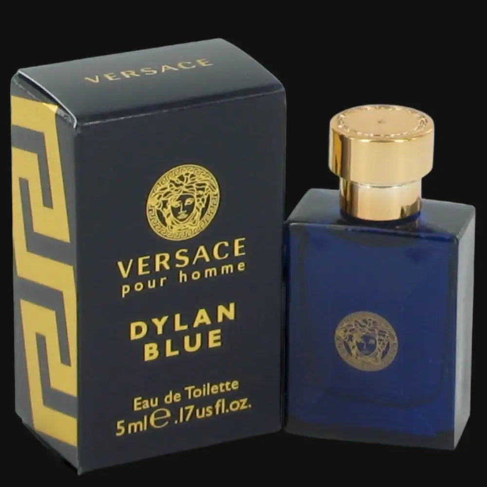 Versace Dylan Blue cologne for men in a distinctive blue bottle with a sleek design and elegant packaging