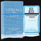 Versace Man Eau Fraiche cologne in 30ml bottle with blue packaging for a fresh, masculine scent