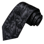 Black patterned tie from VacationGrabs, perfect for formal wear and events