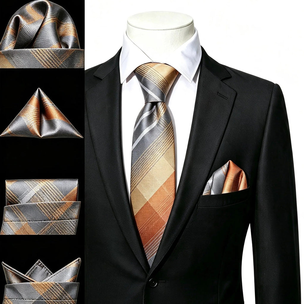 Silk pocket squares in various folds, learn how to fold a pocket square