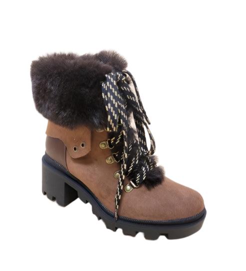 Women's Shoes - Boots VINI-FUR COMBAT BOOTIES