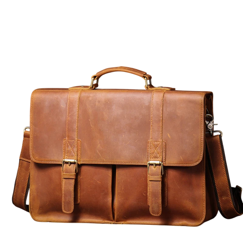 Luxury Leather Laptop and Bag for Travel Enthusiasts