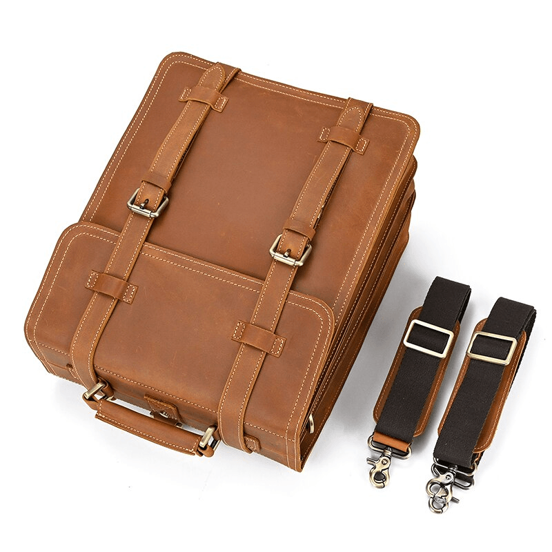 Luggage & Bags - Backpacks Vintage Designer 100% Genuine Leather Backpack Travel Backpack