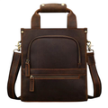 Vintage Genuine Leather Men’s Shoulder Sling Crossbody Bag
