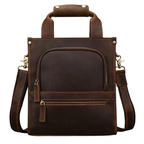 Vintage Genuine Leather Men’s Shoulder Sling Crossbody Bag