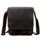 Vintage Genuine Leather Men’s Shoulder Sling Crossbody Bag
