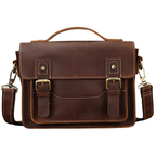 Vintage Genuine Leather Men’s Shoulder Sling Crossbody Bag