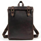 Vintage leather backpack from VacationGrabs with sturdy straps and a classic design