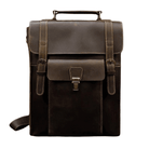Vintage leather backpack with multiple compartments and a classic design for stylish travelers