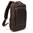 Vintage leather backpack from VacationGrabs with a sleek design and multiple compartments