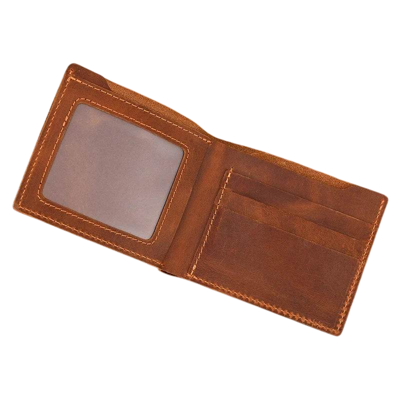 Cartera Delgada de Cuero Vintage para Carné de Conducir, para Hombre y Mujer