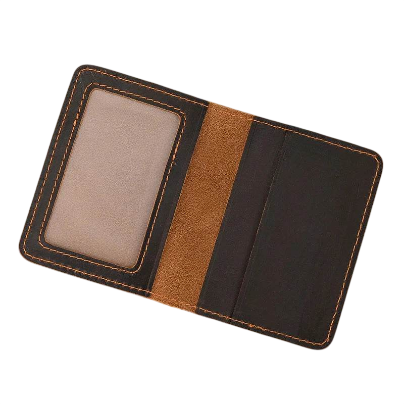 Vintage Leather Driver License Slim Wallet Men & Women Card