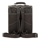 Vintage leather travel backpack with adjustable straps and sturdy design for adventure seekers
