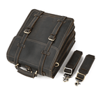 Vintage leather travel backpack with adjustable straps and sturdy zippers for stylish adventures
