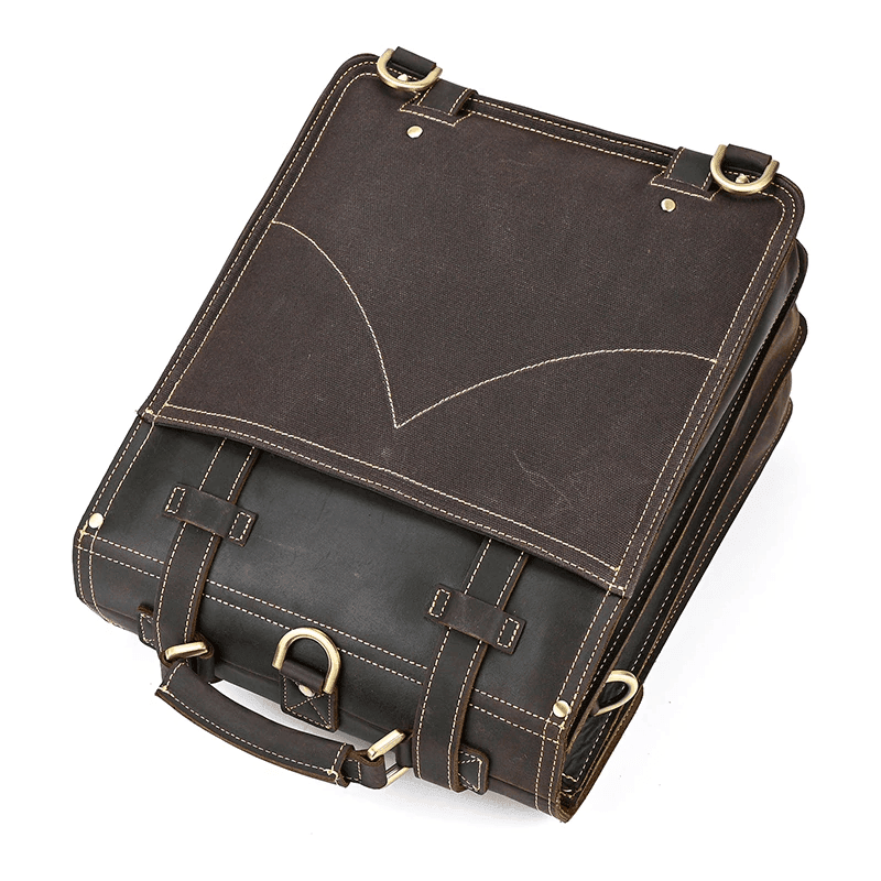 Vintage leather travel backpack with stylish details and durable straps for all your adventures