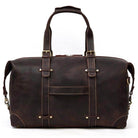 Vintage leather travel bag with durable straps and spacious compartment for all your travel needs