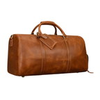 Vintage Leather Travel Duffel Hand Luggage Men’s Business