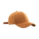 Aili's Corner vintage style ball cap in soft brown corduroy for a trendy look