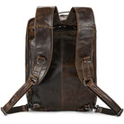 High Quality Leather Professional Bag 3 Ways to Use . Dark brown leather backpack with padded adjustable straps and metal hardware