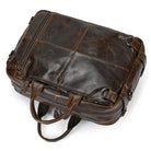 High Quality Leather Professional Bag 3 Ways to Use . VacationGrabs brown leather briefcase with handles and D rings