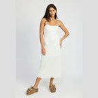 Waffle Knit Midi Dress - VacationGrabs