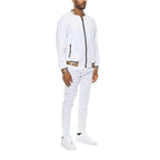 Men's 2PC Track Sets by WEIV featuring a stylish waist band track suit in white