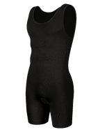 Men's black compression wear, ideal for workouts, waist corset trainer