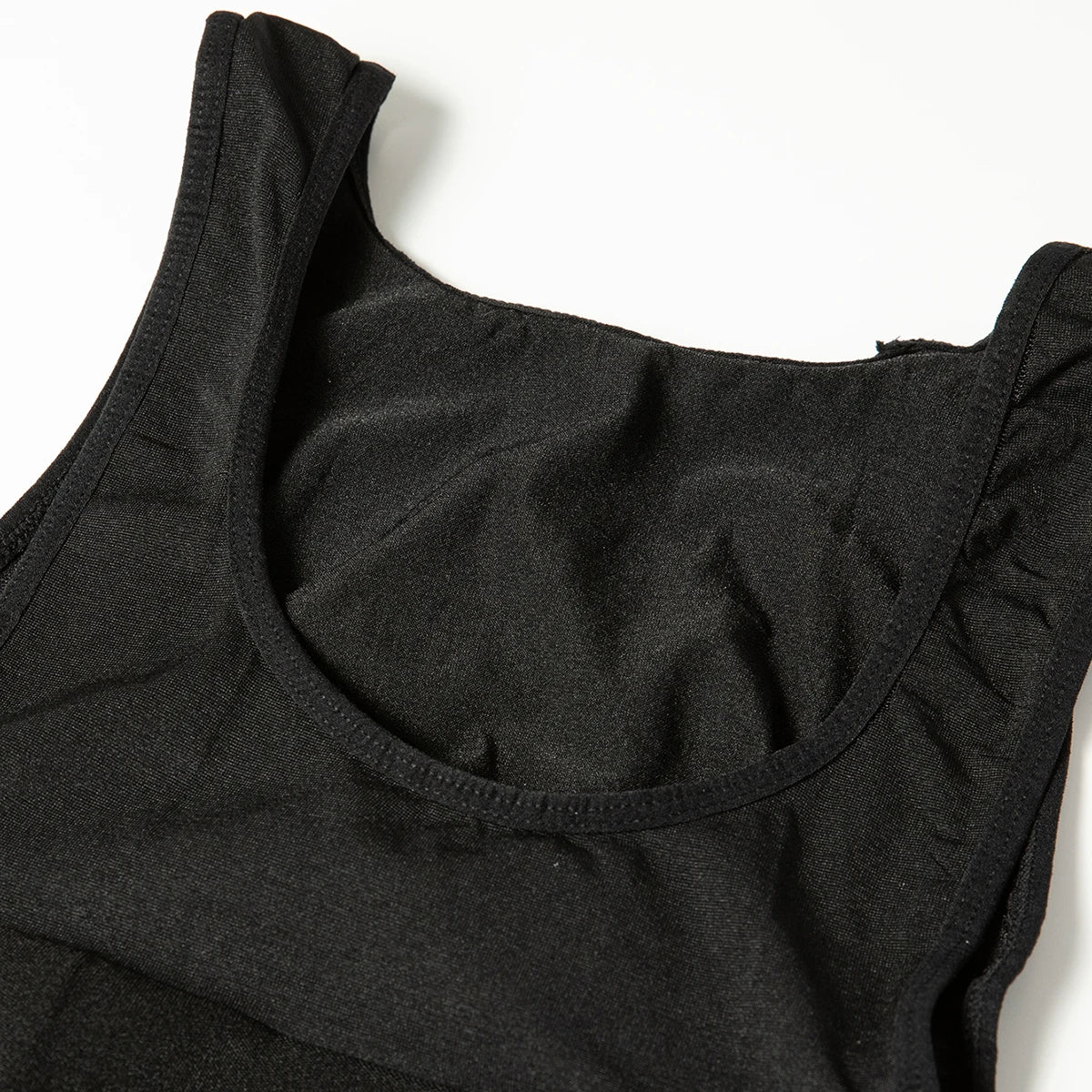 Men's black waist corset trainer for enhanced compression and support